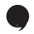 Round Text Bubble Chalkboard Wall Sticker